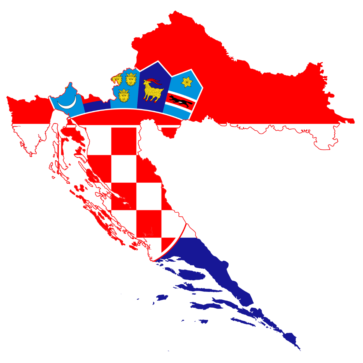 Kroatien Karte